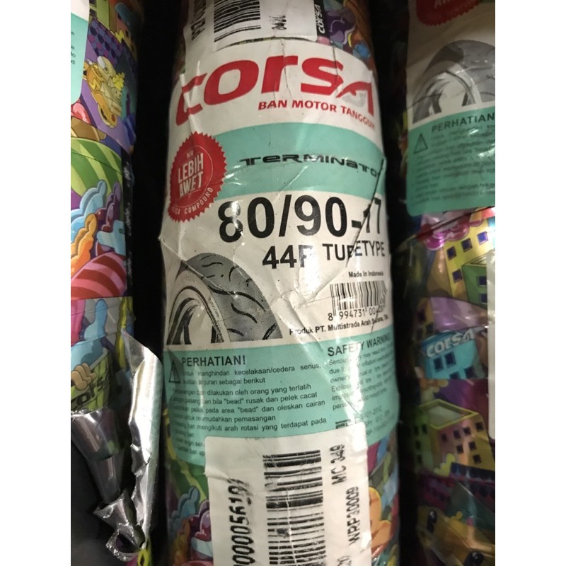 Corsa Terminator 80/90 R17 Tubetype / Non Tubeless