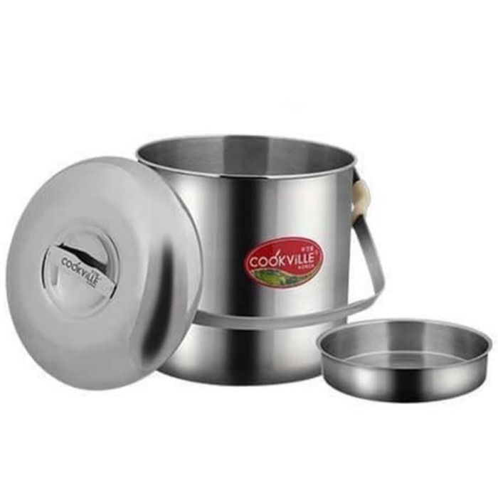 Cookville Rantang Tunggal Premium 12 cm Stainless Steel 304