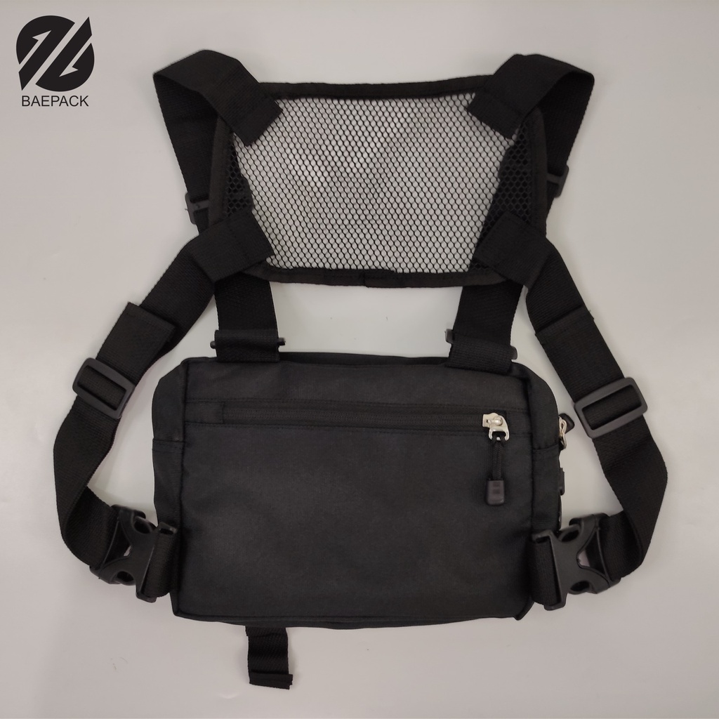 Tas Dada / Chest Bag dengan Lubang Headset Edgar baepack / Tas Untuk Pengendara Motor / original dan Premium / Cowok - Pria