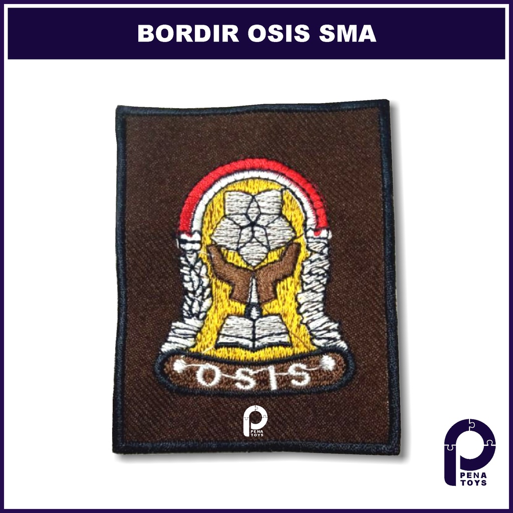 Bordir OSIS SMU Badge OSIS SMA - Bed SMA