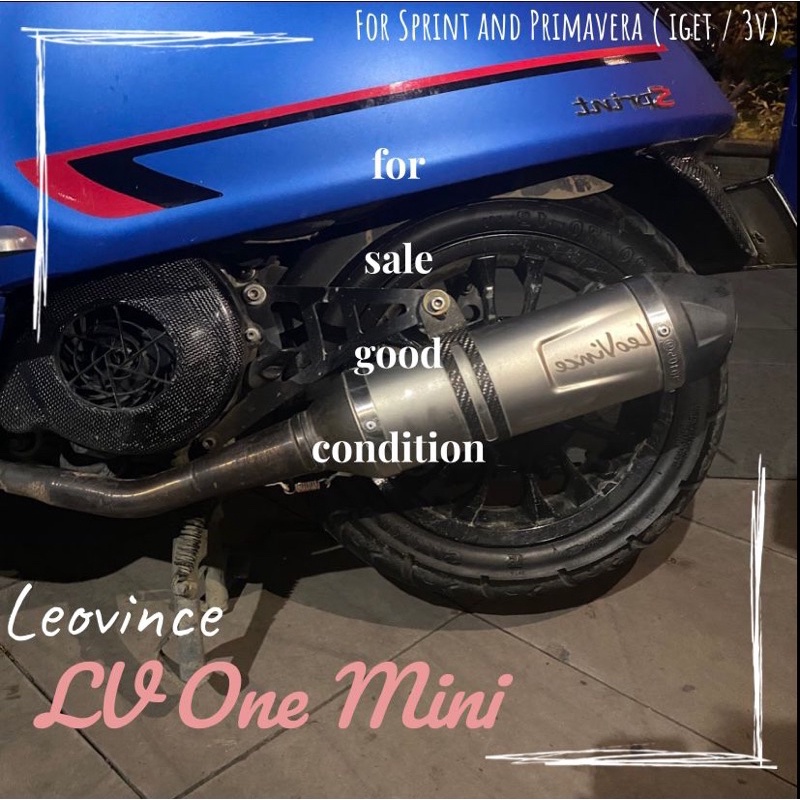 Knalpot Vespa Matic LeoVince LV One Mini Sprint Primavera iGet 3V