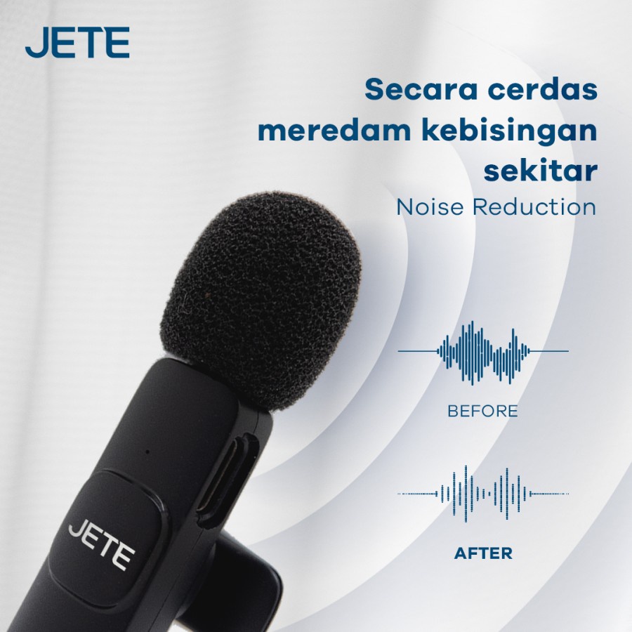 Microphone Clip On Wireless JETE CO1 - Garansi 2 Tahun