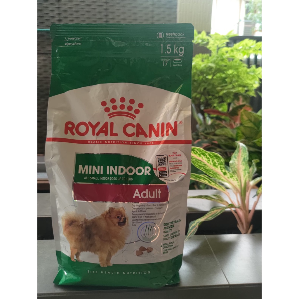 Royal Canin Mini Indoor Adult Dog Food Freshpack 1.5kg