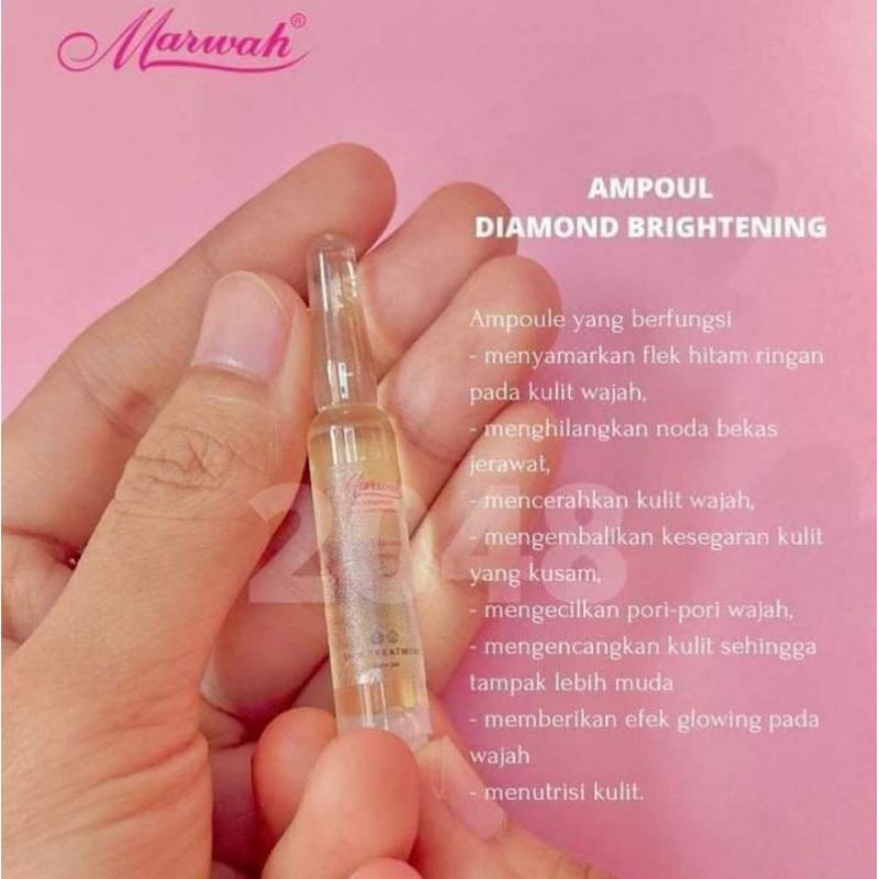 SERUM AMPUL BRIGHTENING MARWAH | SERUM AMPOULE | AMPUH MENGGLOWINGKAN KULIT SUSAH PUTIH