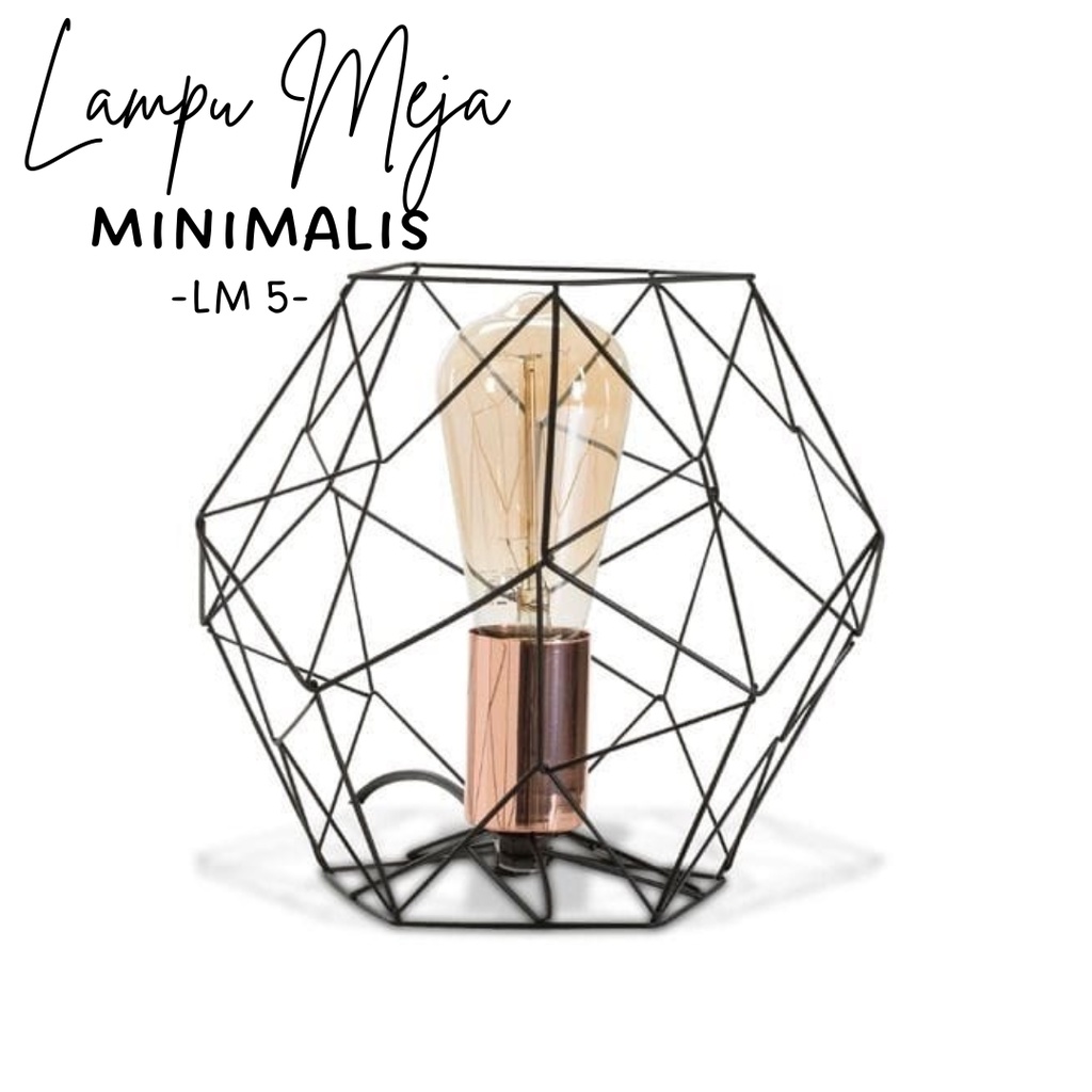 Lampu meja lampu tidur malam dekorasi kamar tidur minimalis airustic