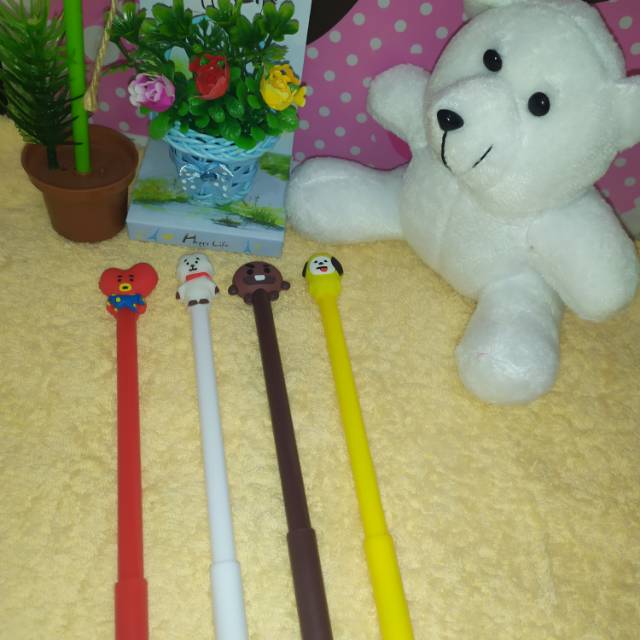 

blueray168 - KPOP H13 Cute Black Ink Gel Pen Kawaii Cartoon