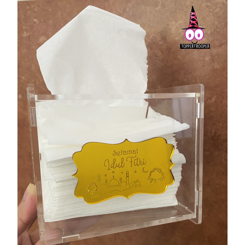 Kotak Tempat Tisu Akrilik Kecil | Acrylic Tissue Box | Tempat Tisu Akrilik