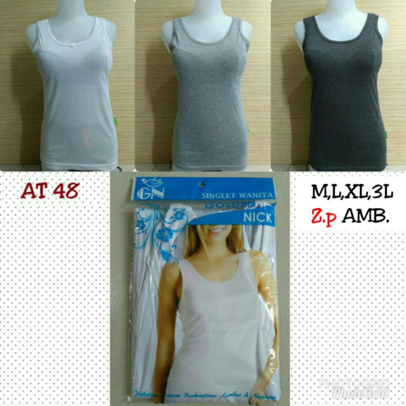 Singlet Wanita Goldennick|Kaos kutang wanita dewasa