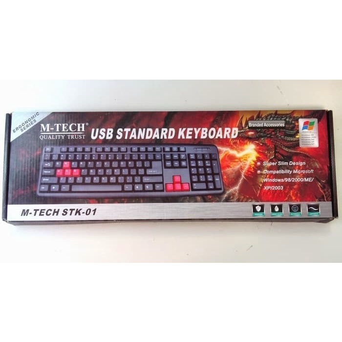 Trend-Keyboard Eyota K11 / Mtech Stk-01 Murah - Hitam