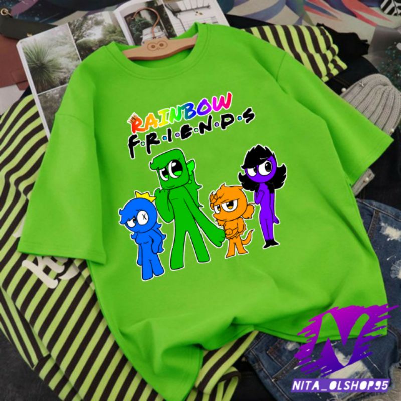 baju rainbow friends kaos anak rainbow friend girl karakter