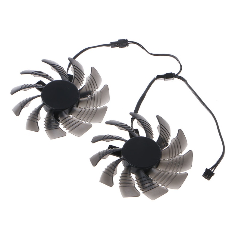 Bt 2PCS 80MM Kartu Grafis Pendingin VGA Fan T128010Kipas Cooler SM 3Pin 12V 0.2A