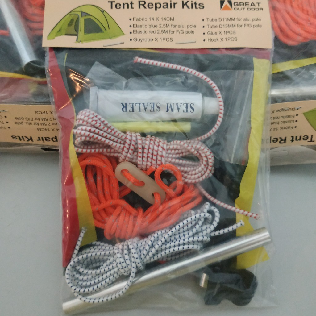 Paket alat perbaikan tenda Great Outdoor |Tent Repaiir Kits Great Outdoor