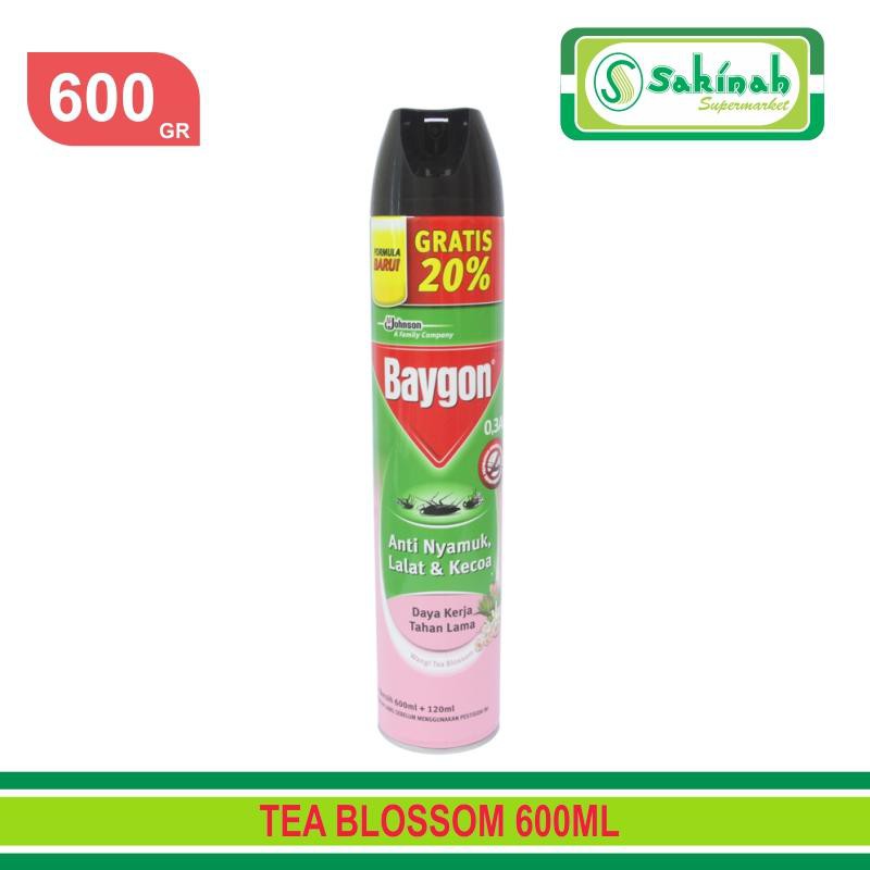 BAYGON  AEROSOL TEA BLOSSOM 600ML