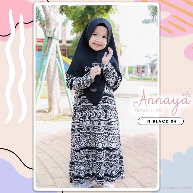 Gamis Anak Annaya Kids Dress Jasmine By Lidia Hadiwinoto