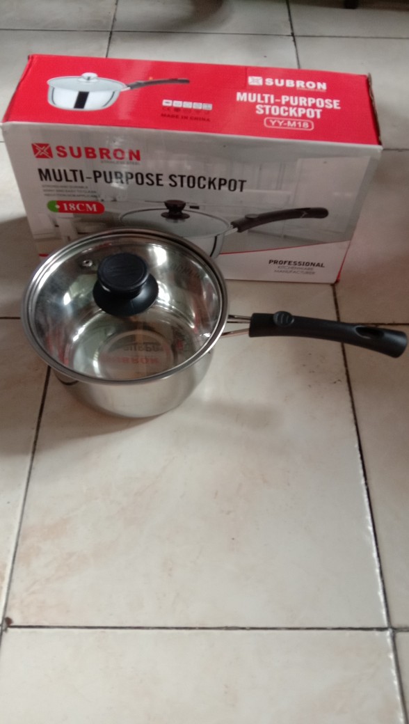 Sauce Pan / Milk Pot / Panci Susu Serbaguna Subron Tutup Kaca