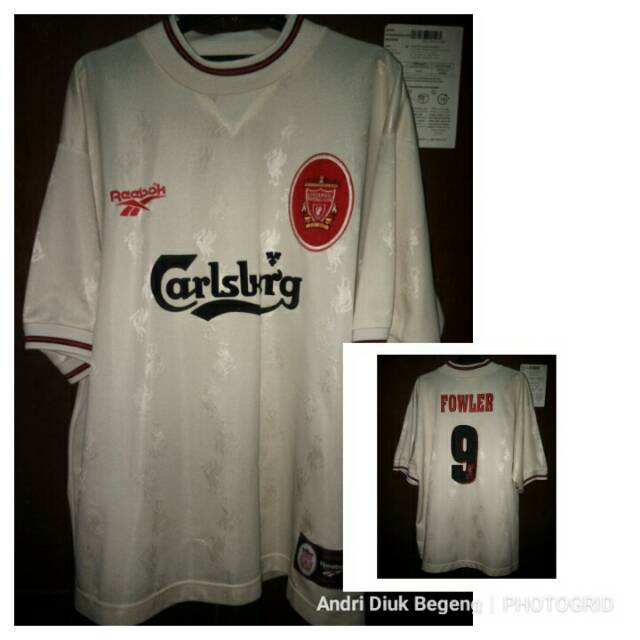 JERSEY RETRO LIVERPOOL AWAY 1996 ORIGINAL NAMESET FOWLER