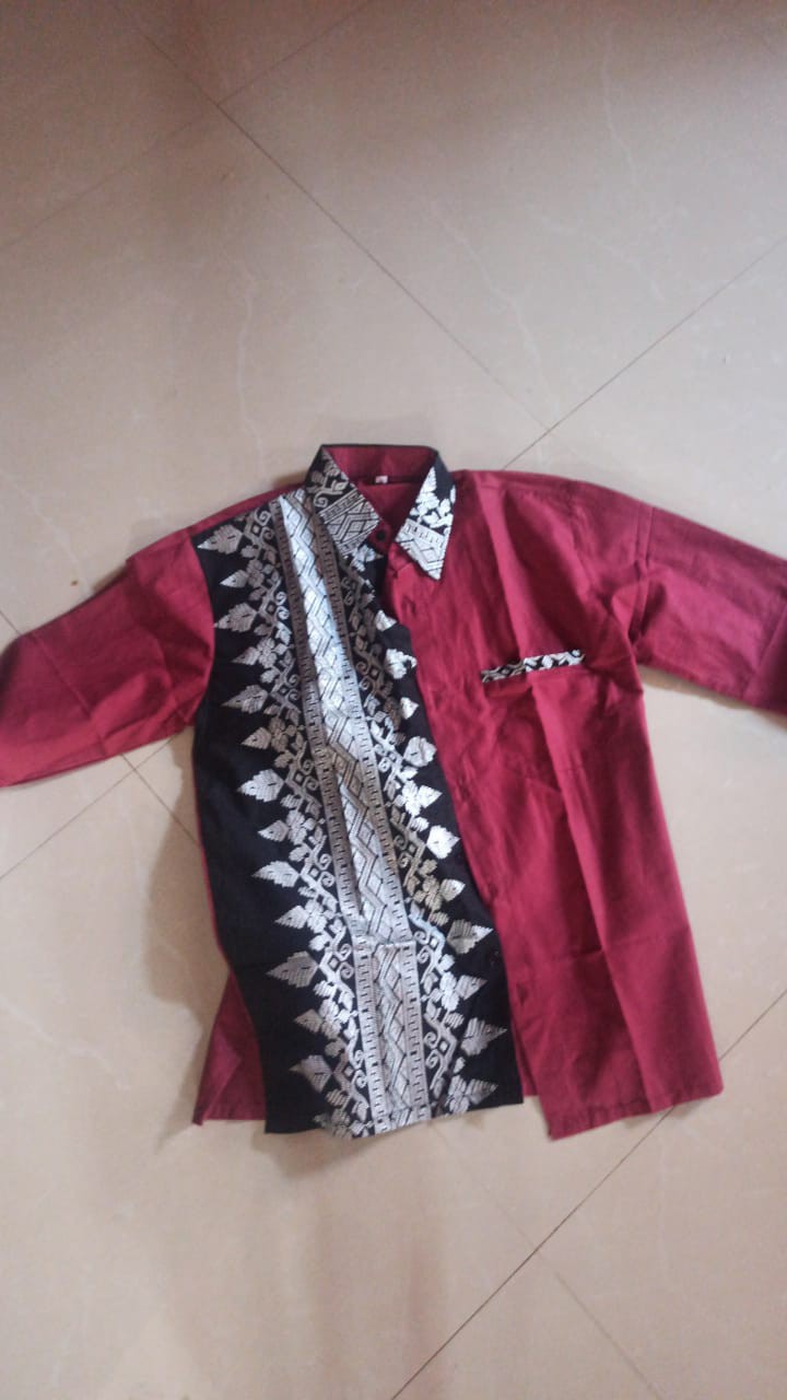 Kemeja Kombinasi Batik | Baju Koko Kombinasi | Kemeja Pria Terbaru