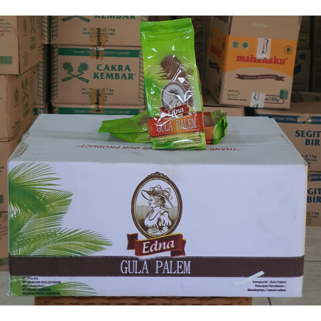 

Gula Palem / Aren Semut - Palm Sugar Edna 1 Karton 200gr x 50 pcs