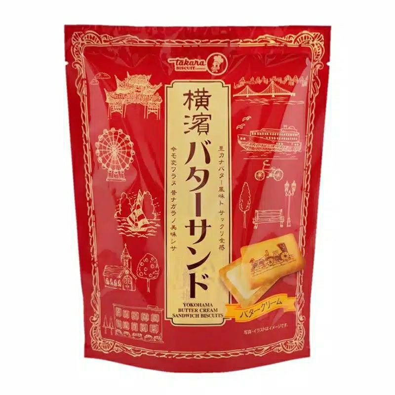 

Takara Yokohama Romansketch Sandwich Biscuit Crispy Milk Biscuit Snack Japan Snek Biskuit Jepang