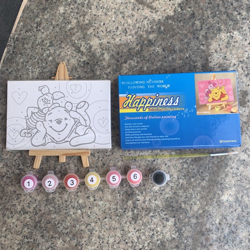 

DIY Painting by Number Kit | WINNIE THE POOH PINK BACKGROUND