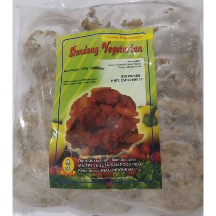 

dendeng vegetarian 500g / frozen food vegetarian / maitri vegetarian food ind. pekanbaru