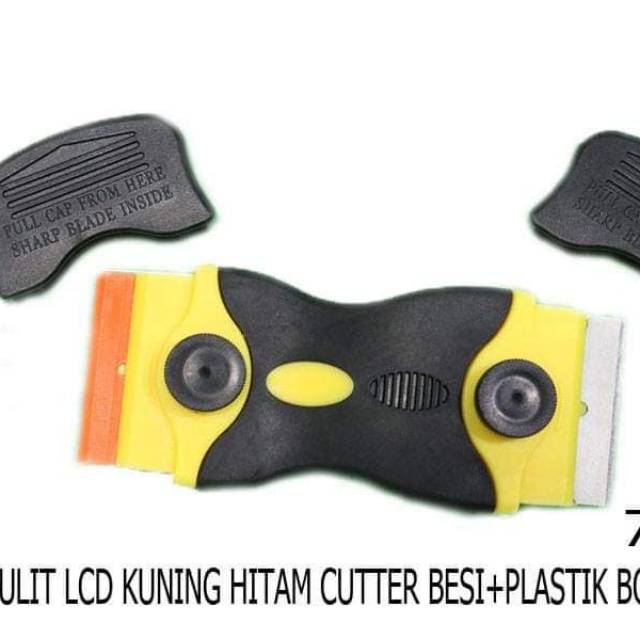 

alat penggulit lcd kuning hitam cutter besi + plastik bolak balik