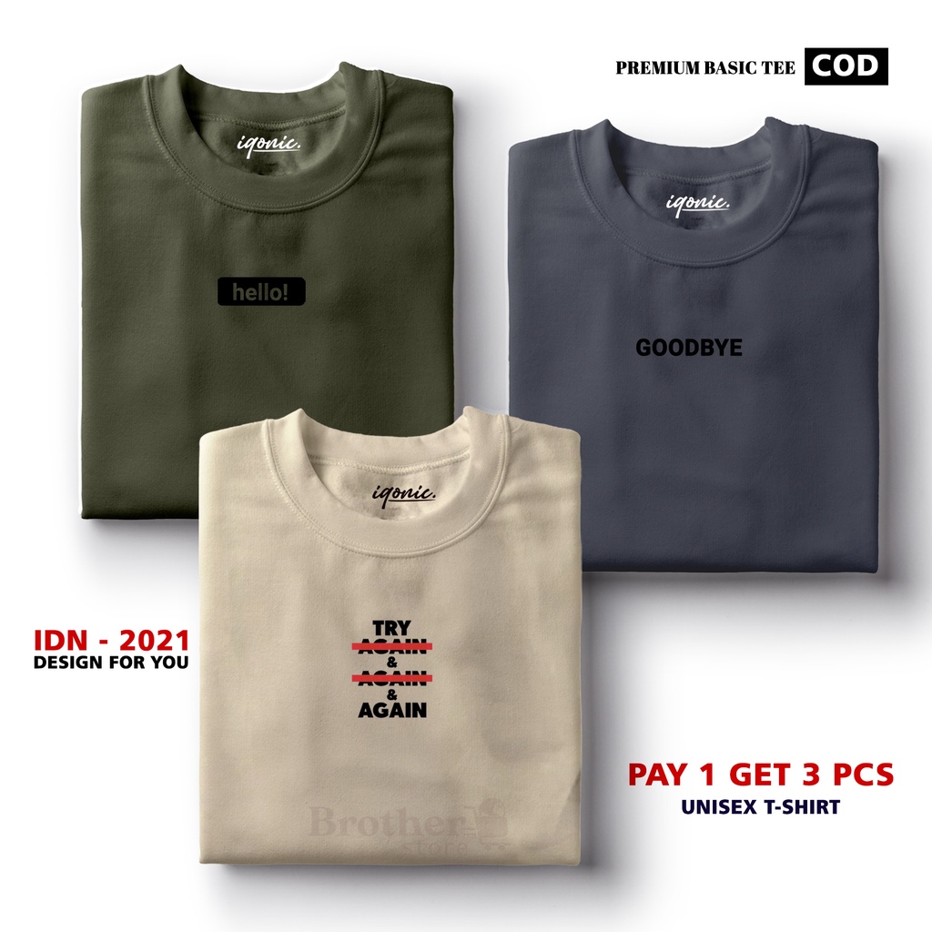 BUY 1 OR 3 PCS ( PROMO COD ) BROTHER STORE / Kaos Distro100% Catoon Combed 30s / ArticelHTG