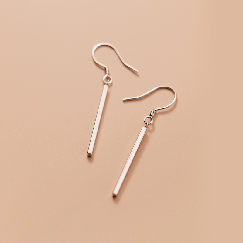 We Flower Anting Tusuk Gantung Bahan Sterling Silver 925 Desain Geometri Gaya Simple Untuk Wanita