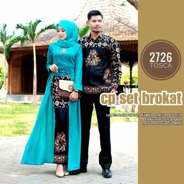 [ada Jumbo] Aura Gown #2 Batik Maxi Sahita Farasya Tile Gamis Muslim Pesta Kondangan Seragam