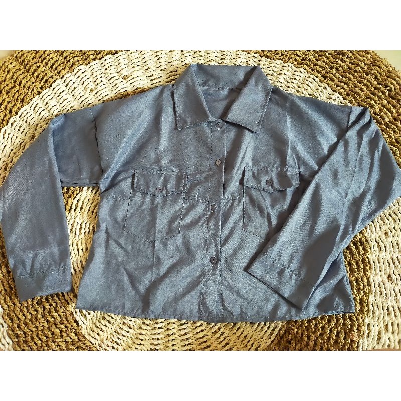 KEMEJA WANITA POCKET HYENA-Denim