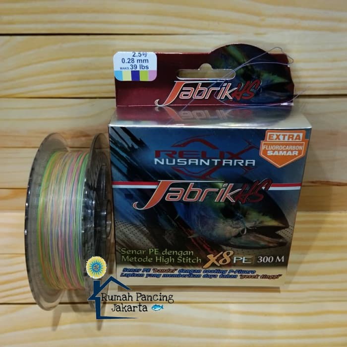 Senar PE Relix Nusantara Jabrik HS 300m Pe.2.5