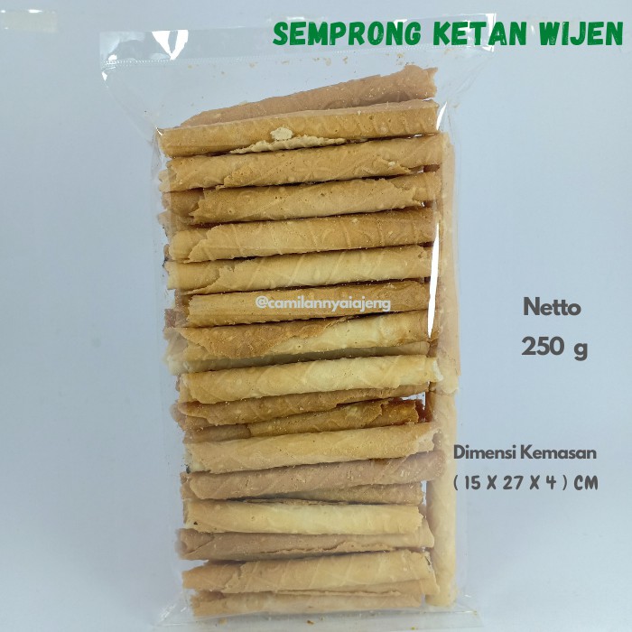 Kue Semprong Roll Ketan Wijen Homemade 250 g
