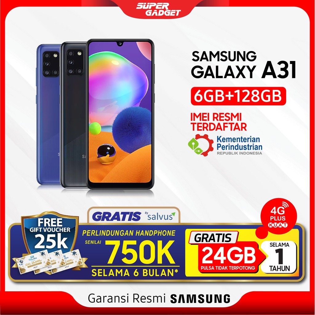 Samsung A31 6/128 GB Galaxy Amoled RAM 6 ROM 128 6/128GB