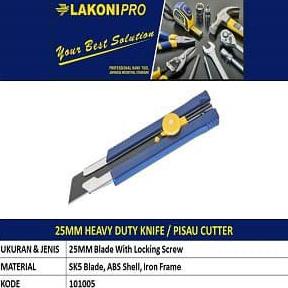 

BISA COD Pisau Cutter 25mm LAKONI PRO - 101005 / Heavy Duty Knife LAKONIPRO
