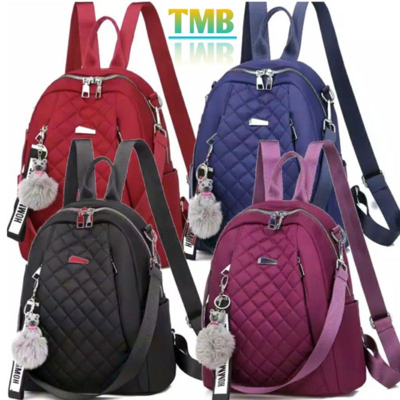 Tas gendong gandong punggung ransel backpack sekolah kuliah wanita cewe cewek perempuan 4.7