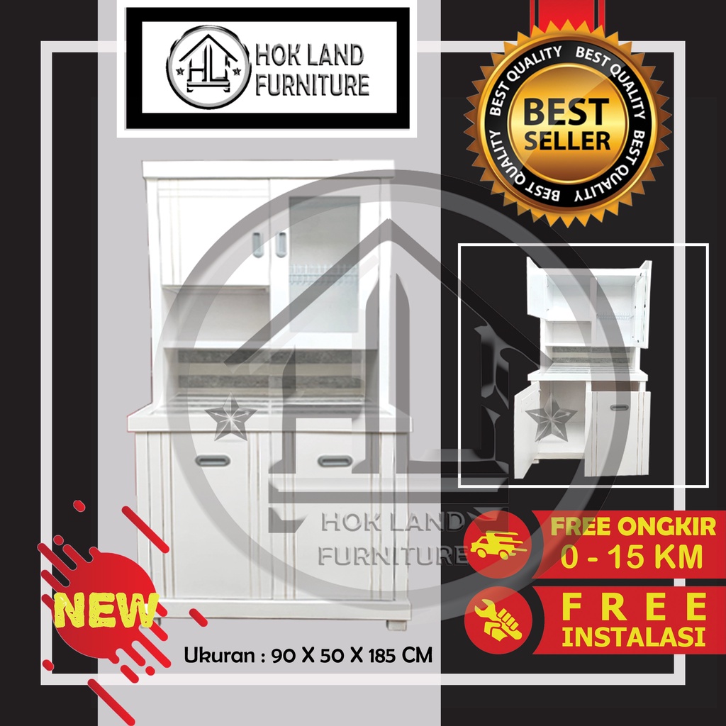 Lemari sayur 2 pintu lemari rak piring dapur minimalis / Lemari Sayur 2 Pintu Kayu Multiplek / LS78