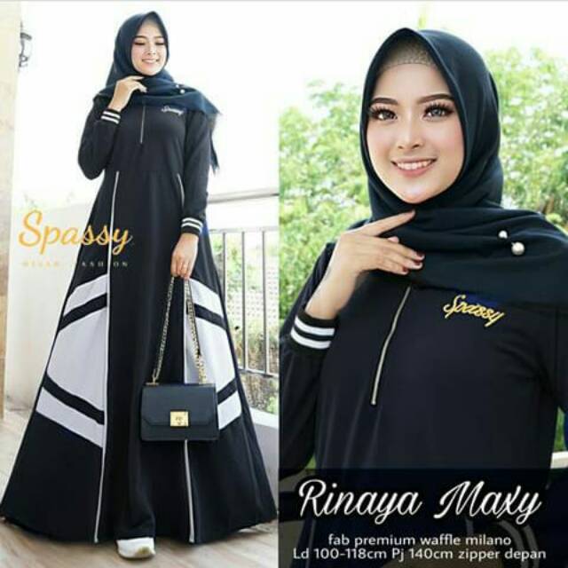 RINAYA MAXI. gamis muslim terbaru amanah fashion