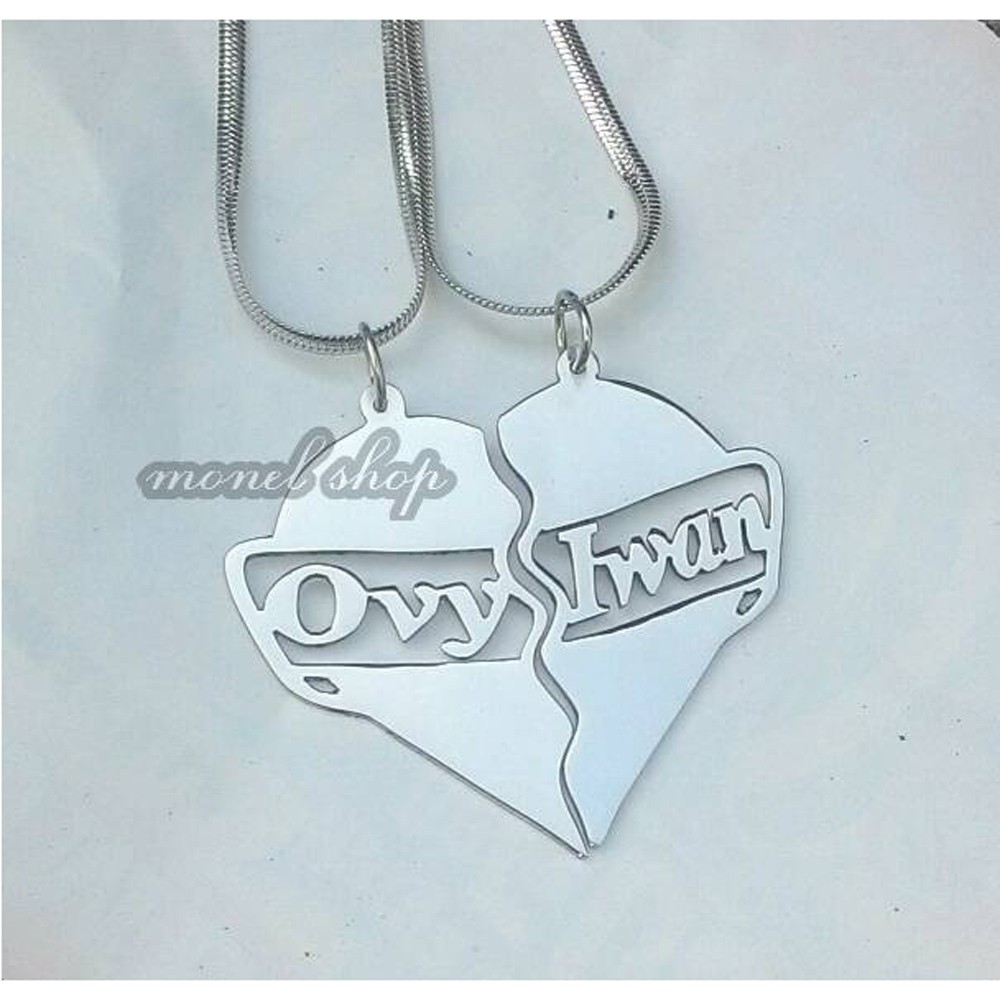 KALUNG COUPLE TITANIUM MOTIF HATI