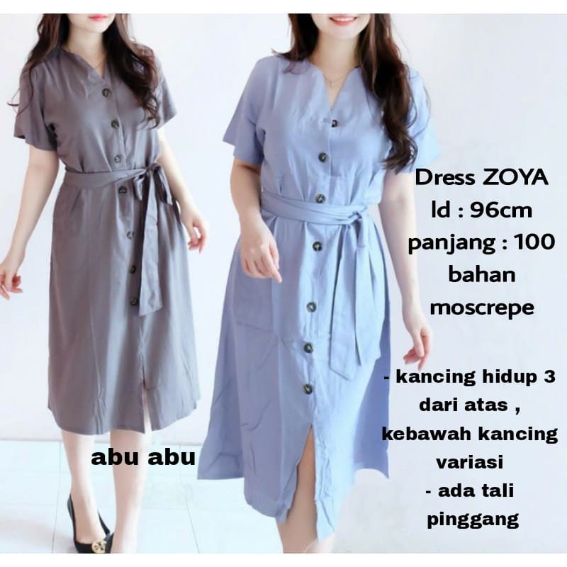 DRESS ZOYA / DRESS / PAKAIAN WANITA