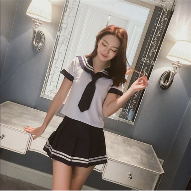 Seragam Sekolah Jepang Sailor Seifuku School Uniform Costume Cosplay Anime