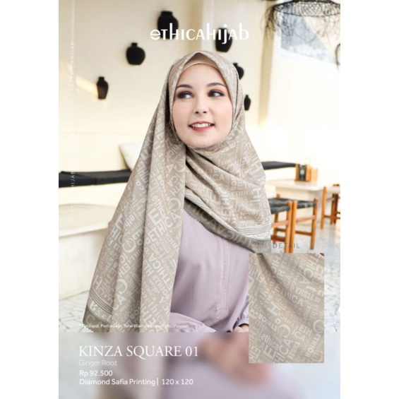 KINZA SQUARE 01 &amp; 02 © HIJAB SEGIEMPAT SYARI  MOTIF ETHICA