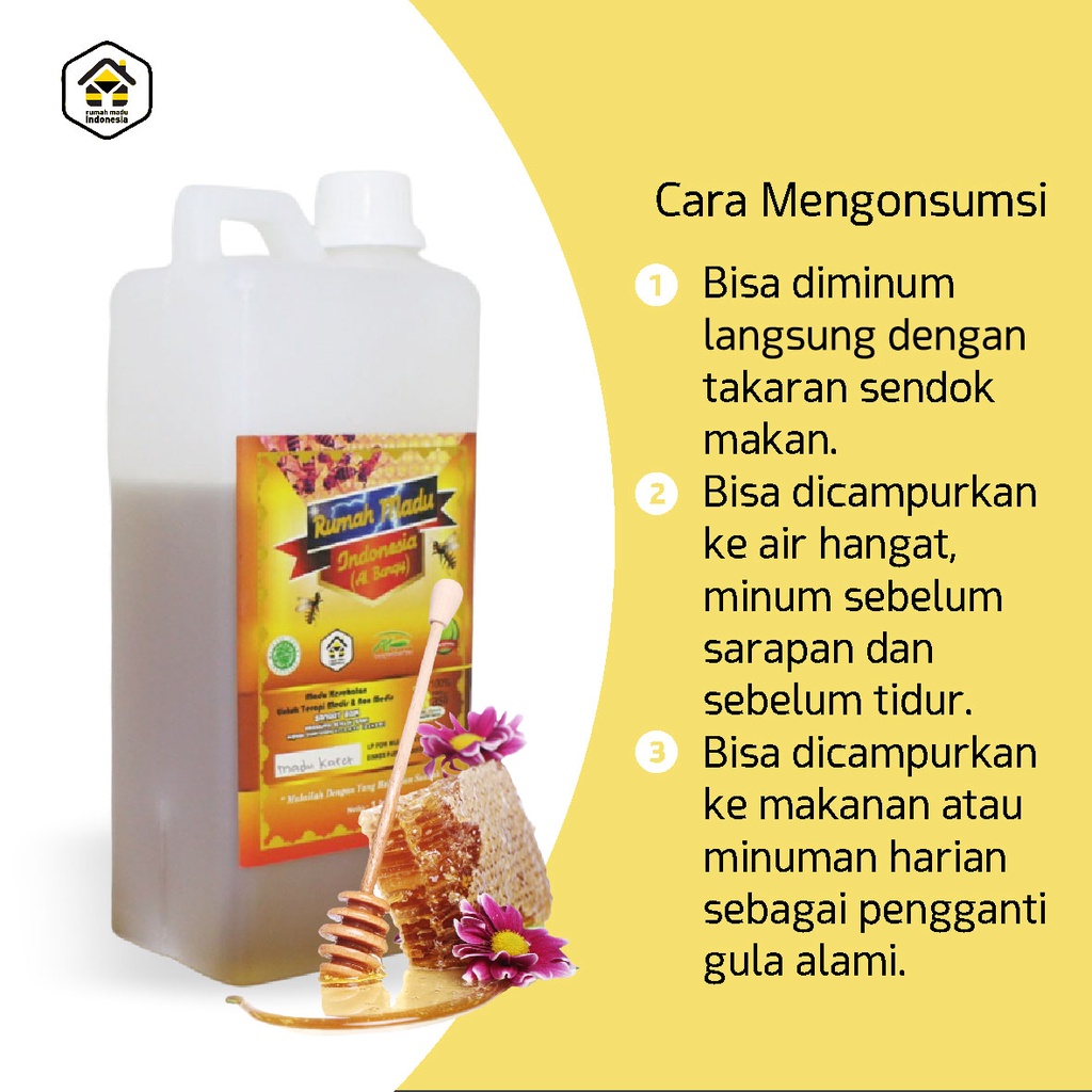 Madu Murni Asli Original Tanpa Campuran Raw Honey 1kg