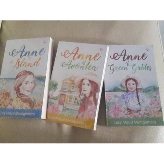 Set Novel Terjemahan Anne of Green Gables, Anne of Avonlea, Anne of the Island Lucy Maud Montgomery