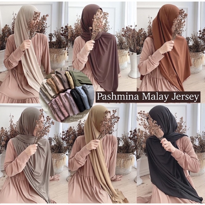 𝐁𝐘 𝐀𝐃𝐈𝐍𝐃𝐀 Pashmina Kaos Pashmina Jersey Flowy Premium Hijab Shawl Pasmina kaos rayon