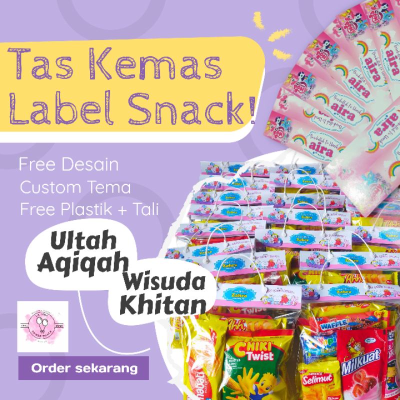 

LABEL SNACK ULANG TAHUN 1HARI JADI