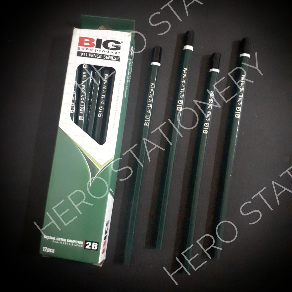 

Pensil 2B pencil BIG klasik no.911 . 12 unit