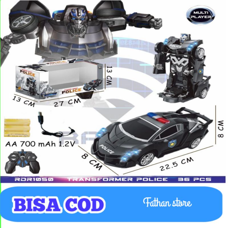 Mainan Maenan  Anak Laki Laki Mobil Bisa Jadi Robot Transformer Lamborghini Sport RDR1050