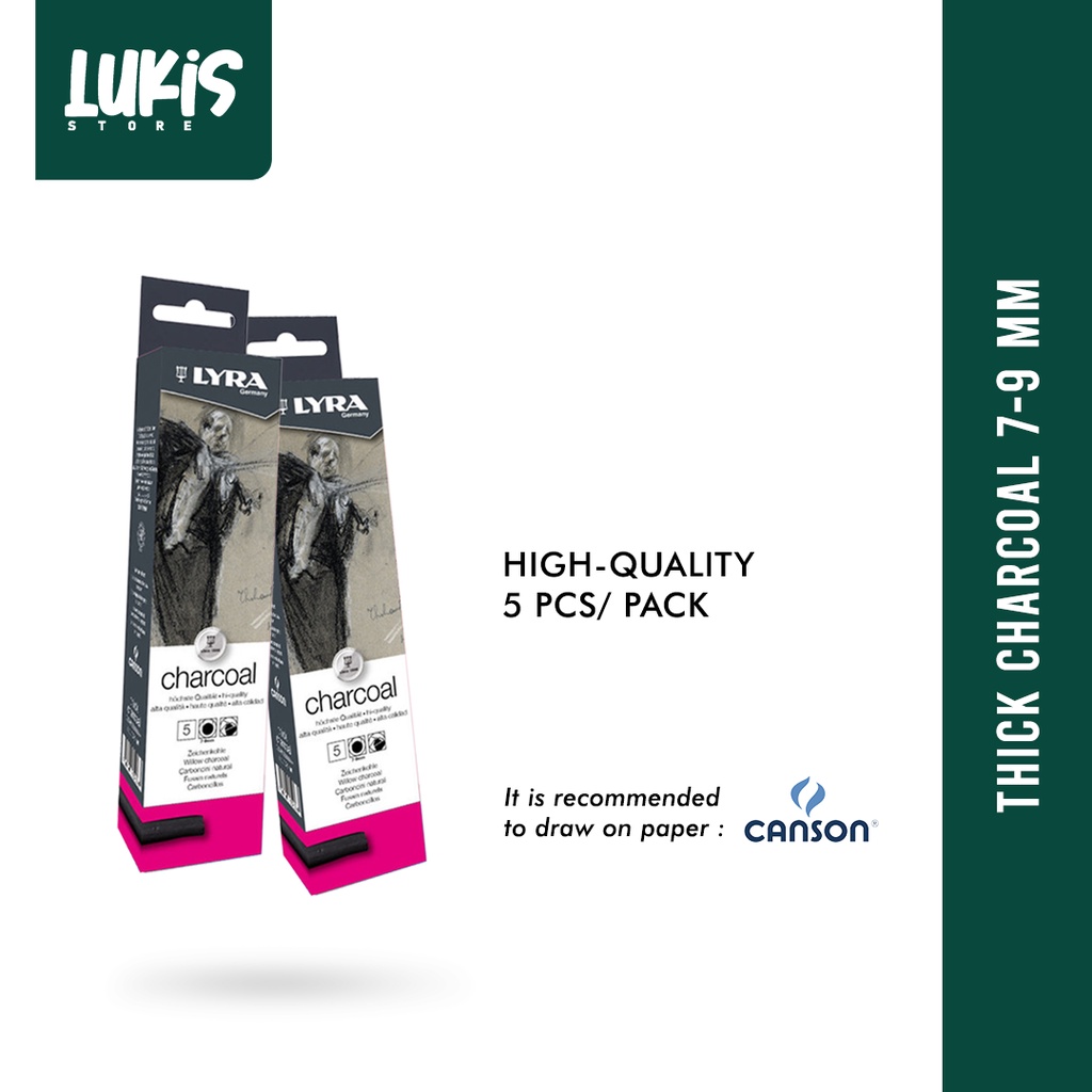 

LYRA Thick Charcoal 7-9 mm 5 Pcs/ Pack