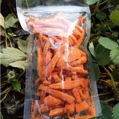 Basreng Daun Jeruk 100 Gram Baso Goreng Gurih Pedas HALAL Basreng Gurih Super Pedas, Original, Balado Basreng Fress Viral-Balado Daun Jeruk