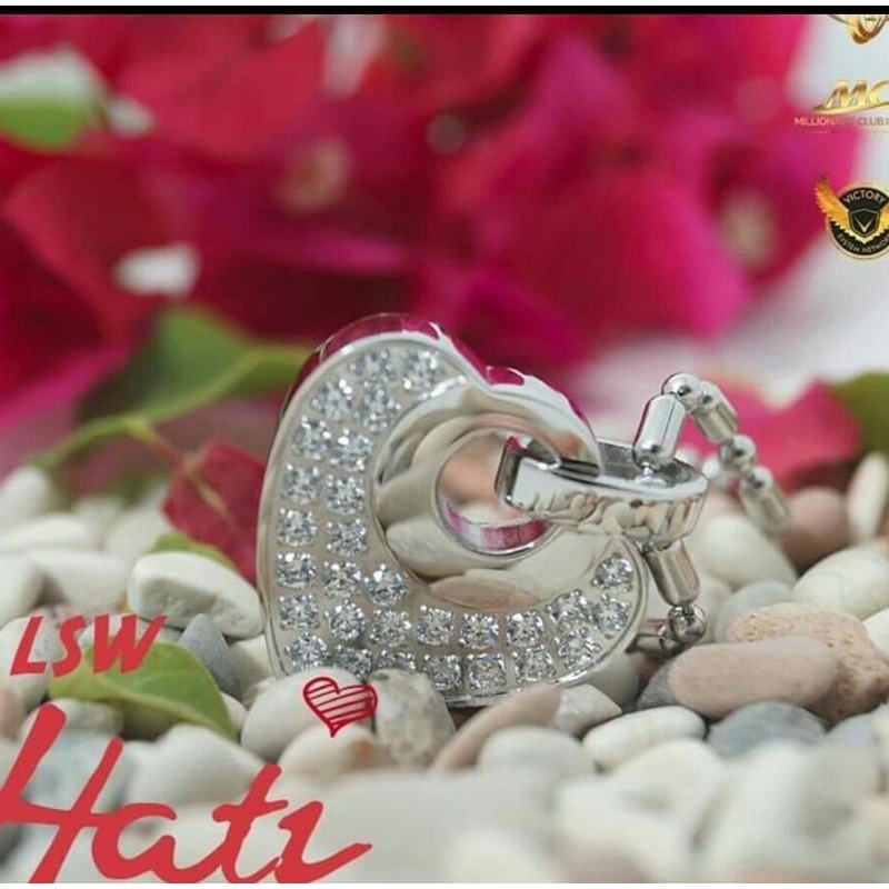 Kalung Pendant germanium LSW love